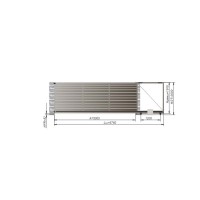 Откатные ворота Alutech 5000x2000 мм. АЛЮТЕХ