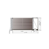 Откатные ворота Alutech 3000x2000 мм. АЛЮТЕХ